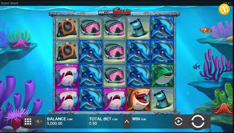 Razor Shark - Spielen in online mode